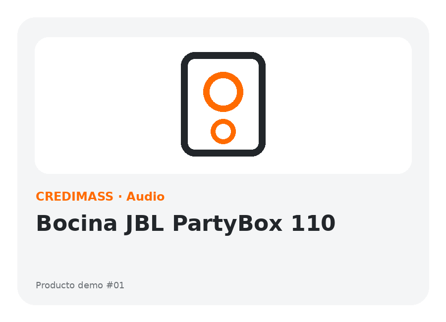 Bocina JBL PartyBox 110