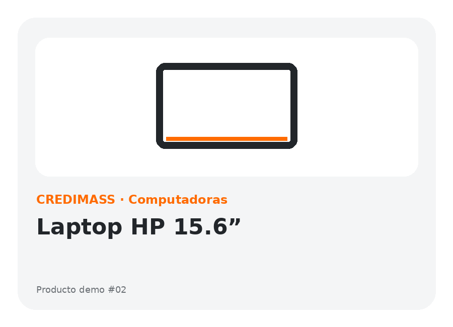 Laptop HP 15.6”