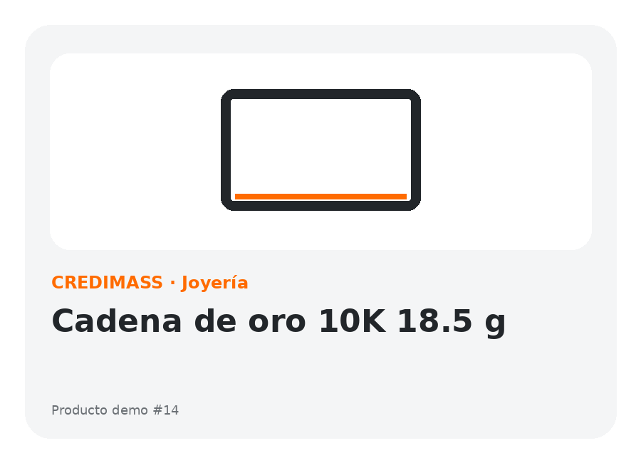Cadena de oro 10K 18.5 g
